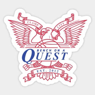 Bench On A Quest - Los Angeles Basketball Sticker